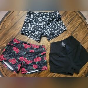 Born Primitive Halloween booty shorts, Size S -  bundle of 3 🌹 💀 🎃